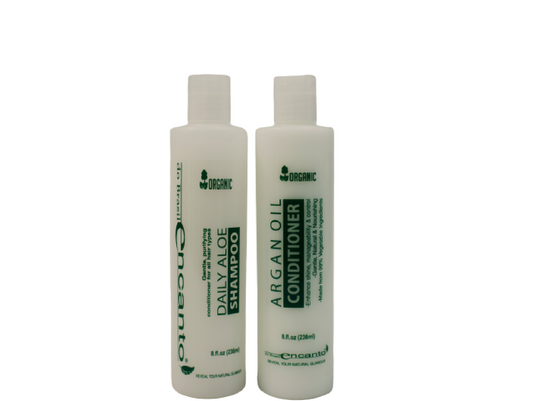 Organic Daily Shampoo + Conditioner for All Type Hair 2x236ml